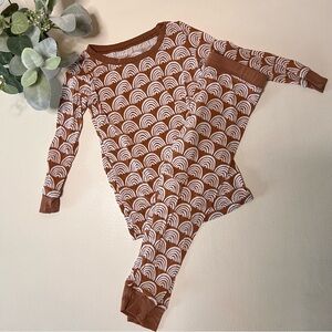 Little Sleepies Rust Rainbows Two-Piece Pajama Set